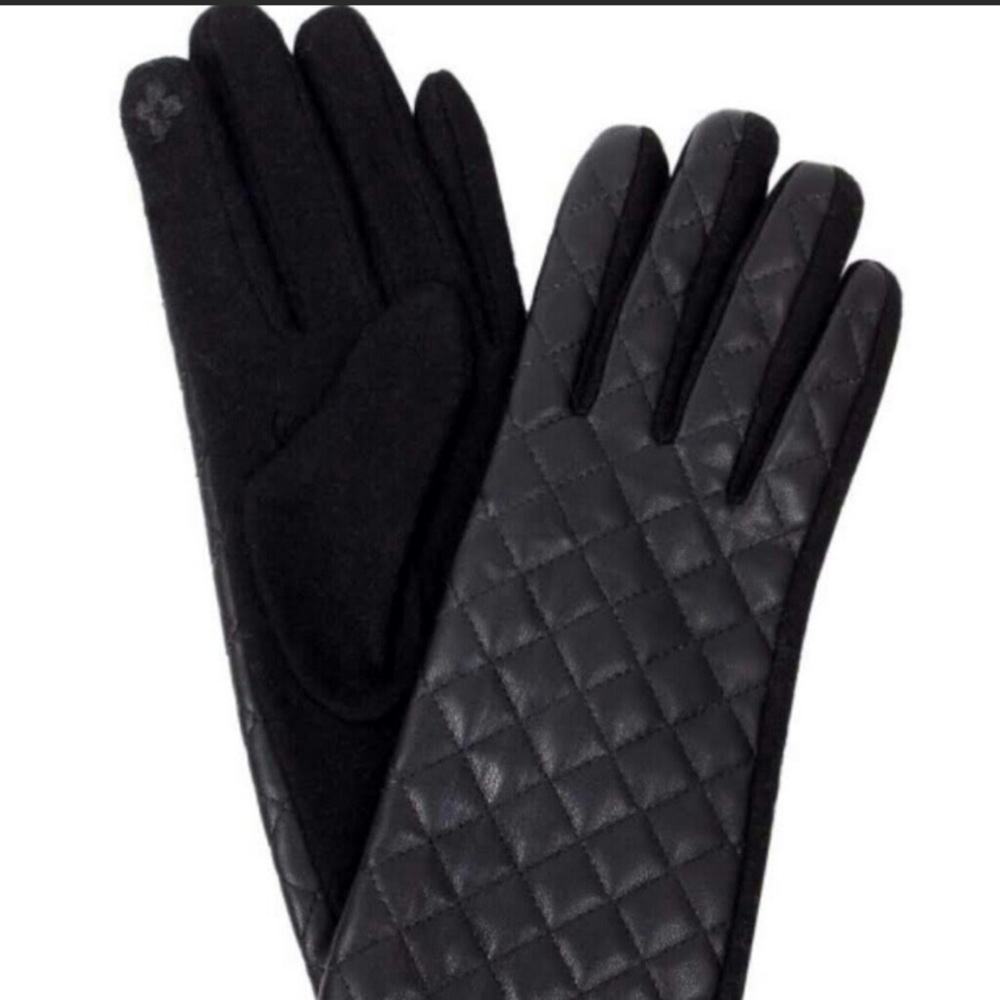 Touch Screen Faux Leather Gloves
